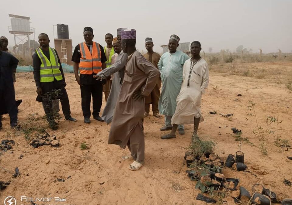 During a visit of Katsina Newmap SPMU Under the leadership of the Project Coordinator Engr Ashiru Mohammed to Zango 50 hectares land reclamation site.