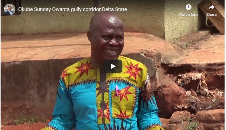 Testimony: Mr Okube Sunday Owanta gully corridor Delta State