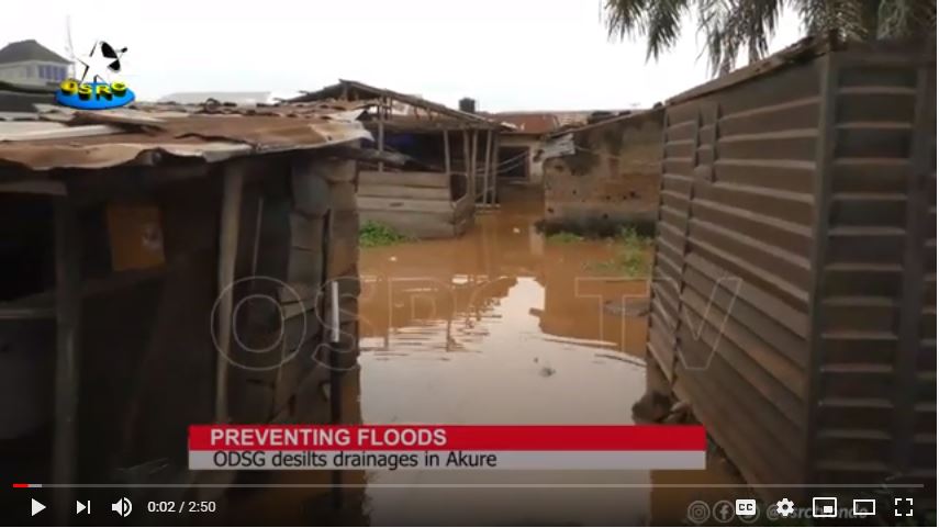 Ondo State Government Has Begun Desilting of Drainages in Akure